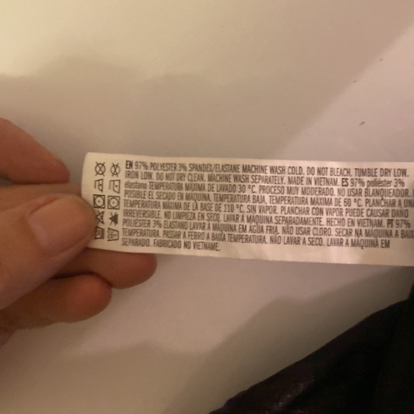 Forever 21 Black on Black Leopard Print Ruffles and side Rouching Skirt Sz Small - Picture 4 of 11